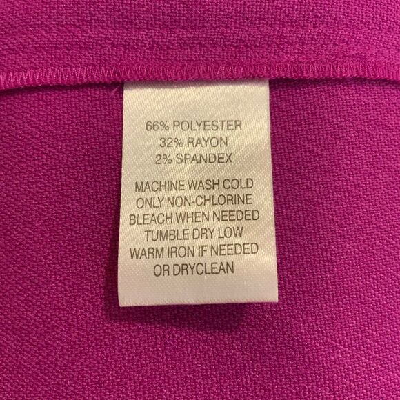 LOFT Fuchsia Purple Sleeveless Drop Waist Shift Dress Size 10 - Picture 12 of 12